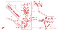 MAITRE CYLINDRE DE FREIN AVANT pour Honda VT 1100 SHADOW C2 SABRE de 2001