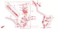 MAITRE CYLINDRE DE FREIN AVANT pour Honda VT 1100 SHADOW C3 AERO de 2001