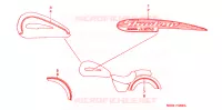 AUTOCOLLANTS pour Honda VT 1100 SHADOW C3 AERO de 2001
