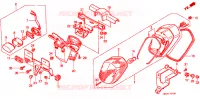 FEU ARRIERE pour Honda VT 1100 SHADOW C3 AERO de 2001