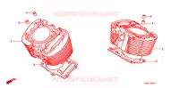 CYLINDRE pour Honda VT 1100 SHADOW C3 AERO de 1998