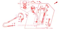 MAITRE CYLINDRE DE FREIN ARRIERE pour Honda RC45 RVF 750 With speed warning light de 1995