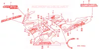 AUTOCOLLANTS pour Honda CBR600F With speed warning light de 1996