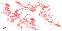 REPOSE PIED pour Honda CBR 600 de 1998