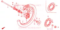 ROUE AVANT pour Honda CRM 80 de 1992