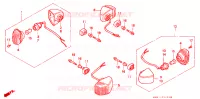 CLIGNOTANT pour Honda VFR 400 R3 HRC Without speed warning light de 1992