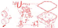 FILTRE A HUILE   CARTER D'HUILE   POMPE A HUILE pour Honda VFR 400 R3 HRC Without speed warning light de 1992