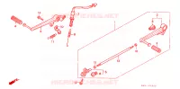 PEDALE pour Honda VFR 400 R3 HRC Without speed warning light de 1992