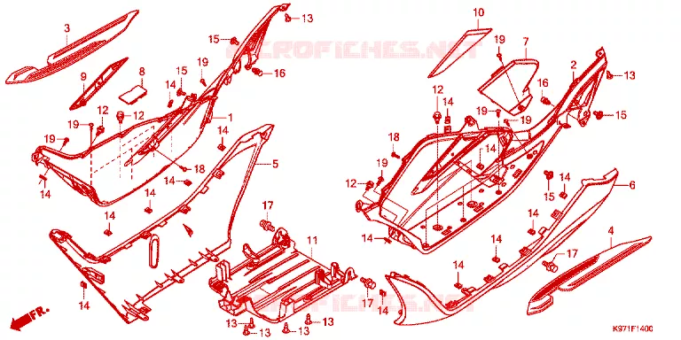 MARCHE PIEDS Honda SCOOTER 150 PCX 2018  WW150J