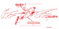 AUTOCOLLANTS pour Honda 50 SUPER DIO SR SPECIAL EDITION, front disk de 1991