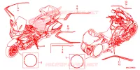 AUTOCOLLANTS pour Honda GL 1800 GOLD WING TOUR DCT, NAVI, AIRBAG de 2020