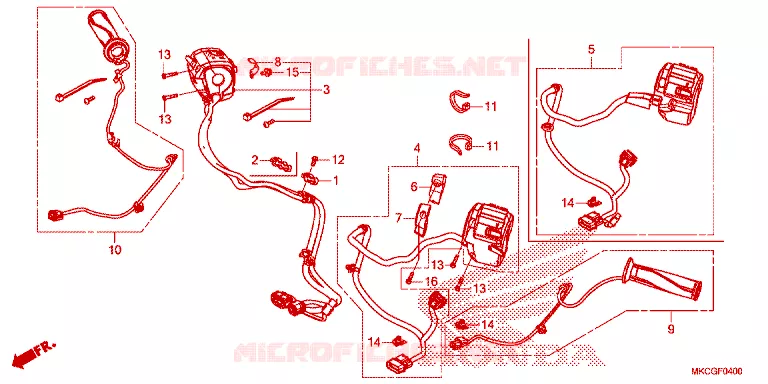 COMMODOS - POIGNEES Honda MOTO 1800 GOLD-WING 2021  GL1800L