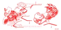 AUTOCOLLANTS pour Honda GL 1800 GOLD WING TOUR RED de 2020