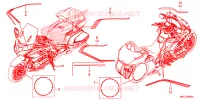 AUTOCOLLANTS pour Honda GL 1800 GOLD WING DCT de 2020