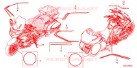 AUTOCOLLANTS pour Honda GL 1800 GOLD WING DCT de 2020