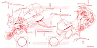 AUTOCOLLANTS pour Honda GL 1800 GOLD WING DCT de 2021