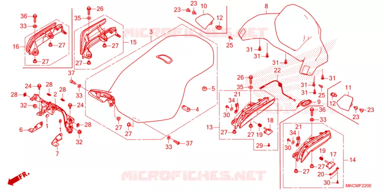 SELLE Honda MOTO 1800 GOLD-WING 2021  GL1800DAM