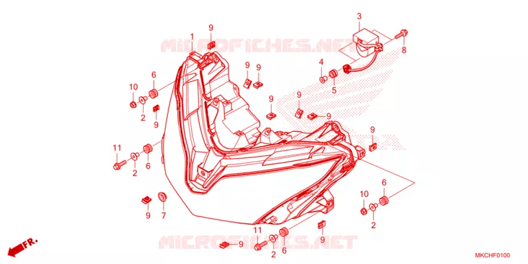 PHARE Honda MOTO 1800 GOLD-WING 2021  GL1800DAM