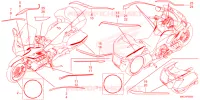 AUTOCOLLANTS pour Honda GL 1800 GOLD WING TOUR de 2021