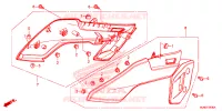 COUVERCLES LATERAUX pour Honda VFR 800 F de 2017