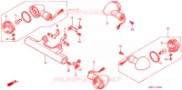 CLIGNOTANT pour Honda VT 1100 SHADOW C3 de 1998