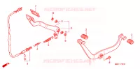 PEDALE pour Honda VT 1100 SHADOW C3 de 1998