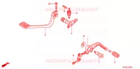 PEDALE pour Honda GL 1800 GOLD WING ABS NAVI AIRBAG de 2013