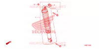 AMORTISSEUR ARRIERE pour Honda TRX 250 FOURTRAX RECON Electric Shift de 2007