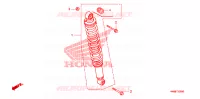 AMORTISSEUR ARRIERE pour Honda TRX 250 FOURTRAX RECON Standard de 2007