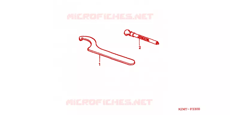 OUTIL Honda MOTO 125 CR 2000  CR125RY
