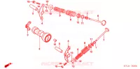 ARBRE A CAMES   SOUPAPE pour Honda WAVE 100 de 2010
