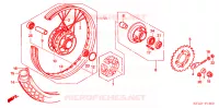 ROUE ARRIERE pour Honda WAVE 100 de 2010