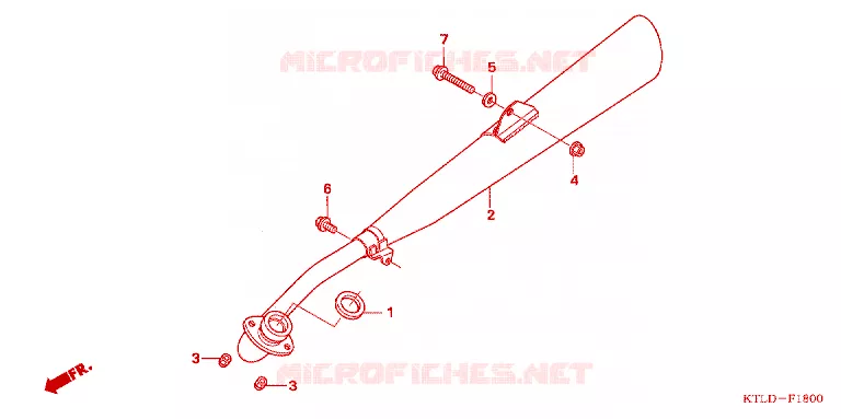 SILENCIEUX D'ECHAPPEMENT Honda MOTO 100 WAVE 2010  AFS100SA