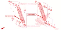 AMORTISSEUR ARRIERE pour Honda CB 110 Front brake drum de 2016