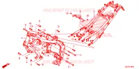 CADRE pour Honda CBR 500 R ABS HRC TRICOLOR de 2014