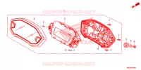 COMPTEUR pour Honda CBR 500 R ABS HRC TRICOLOR de 2014