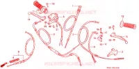 LEVIER DE GUIDON   CABLE   COMMODO pour Honda QR 50 de 2000