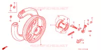 ROUE ARRIERE pour Honda QR 50 de 2000