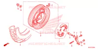ROUE ARRIERE pour Honda SCV 110 DIO de 2013