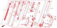 FOURCHE pour Honda CR 125 R de 2000