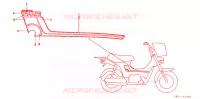 AUTOCOLLANTS pour Honda CHALY 50 de 1983