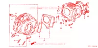 CYLINDRE   CULASSE pour Honda CHALY 50 de 1983