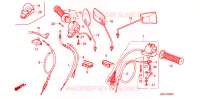 LEVIER DE GUIDON   CABLE   COMMODO pour Honda CHALY 50 de 1983