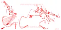 LEVIER DE GUIDON   CABLE   COMMODO pour Honda CBF 160 UNICORN de 2020
