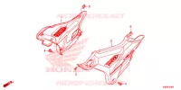 COUVERCLES LATERAUX pour Honda CBF 160 UNICORN de 2021