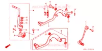 PEDALE   KICK pour Honda CR 80 R de 1999