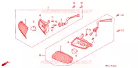 CLIGNOTANT AVANT pour Honda LEAD 90 SILVER de 1993