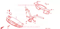 GUIDON   CARENAGE pour Honda LEAD 90 SILVER de 1993