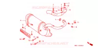SILENCIEUX D'ECHAPPEMENT pour Honda LEAD 90 SILVER de 1993