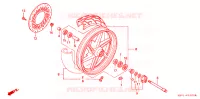 ROUE AVANT pour Honda VT 250 F XELVIS de 1992